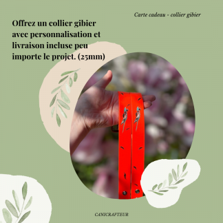 Carte cadeau - collier gibier