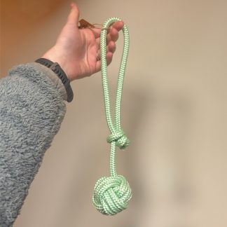 Moyenne Balle à poignée paracorde - vert